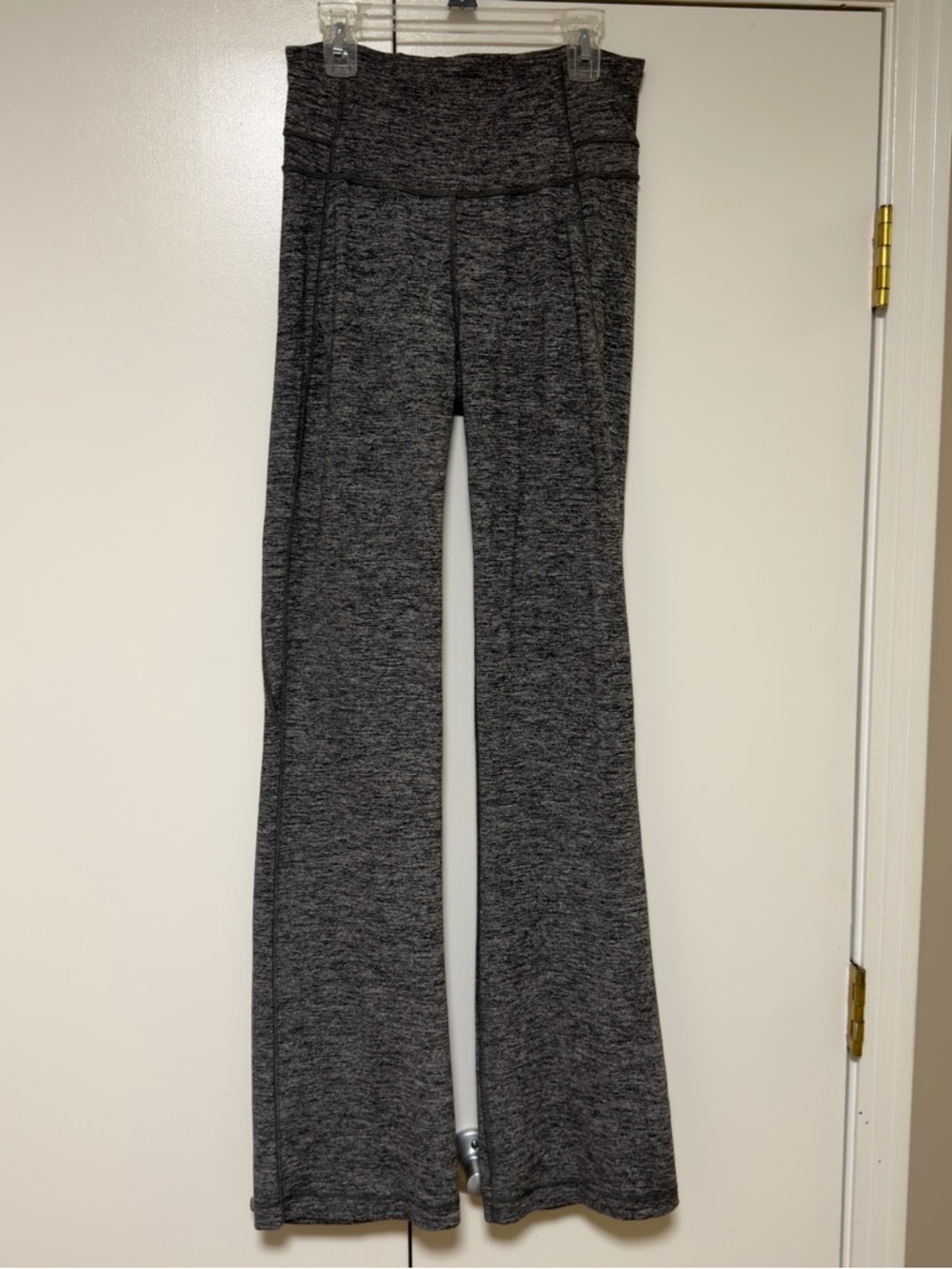 lululemon athletica Heathered Gray Groove Flare Leggings